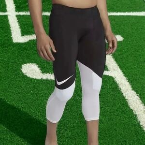 Nike Kids Two-Tone Black and White Leggings